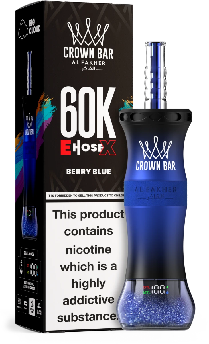 Al Fakher Crown Bar 60K E-Hose X
