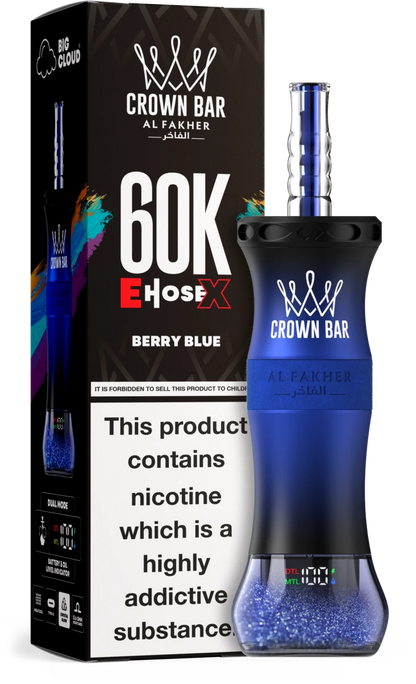 Al Fakher Crown Bar 60K E-Hose X