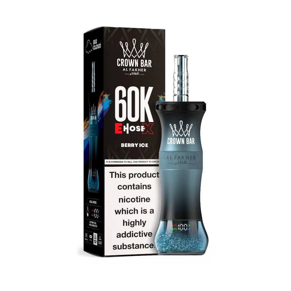 Al Fakher Crown Bar 60K E-Hose X